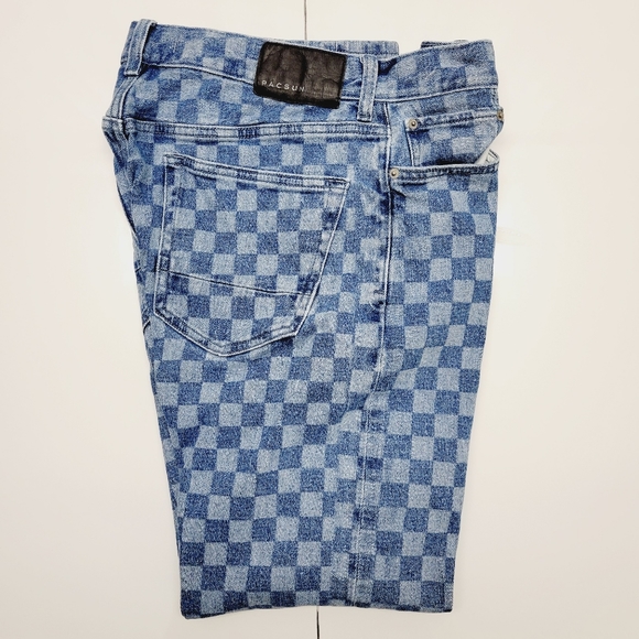 Pacsun Slim Taper Comfort Stretch Blue Faded Mens Denim Jeans 32x32 - Picture 5 of 12